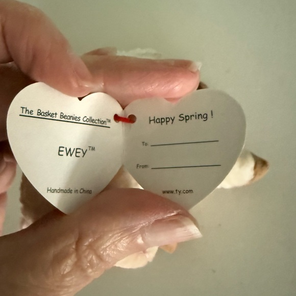 ❤️Bundle 5 for $15❤️ 2001 Ewey the Lamb 🐑 BASKET Beanie Baby - Picture 6 of 12